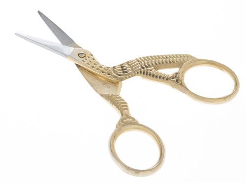 Stork embroidery scissors - embroidery,