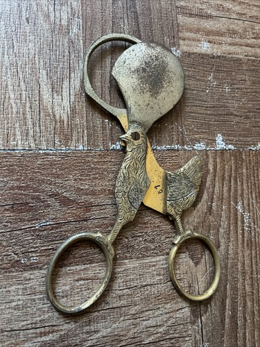 Vintage antique brass - antique, rooster