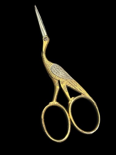 Vintage stork sewing - vintage,