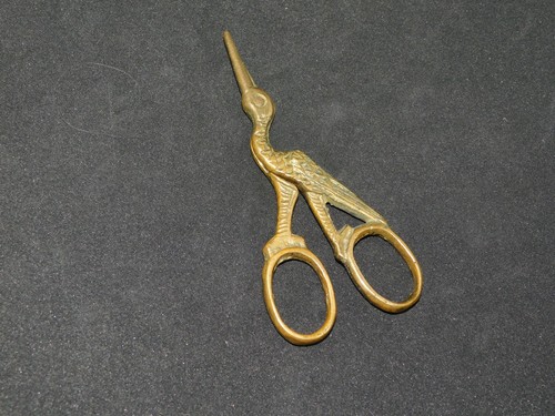 Vintage tiny stork - tiny,