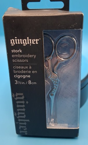 Gingher stork embroidery - gingher,