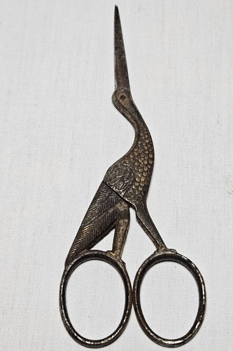 Antique vintage figural stork - antique,
