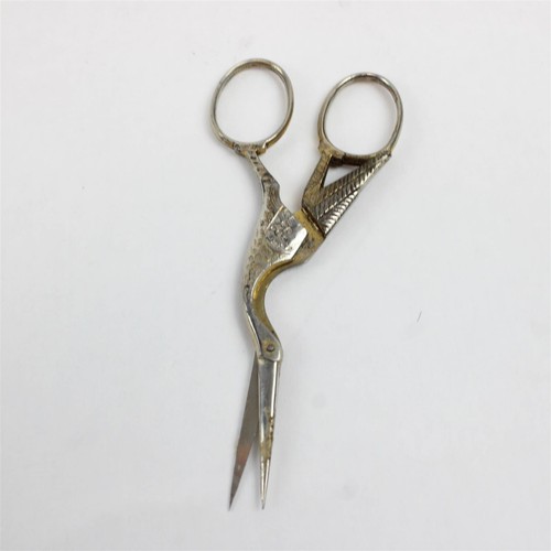 Stork embroidery scissors - stork,