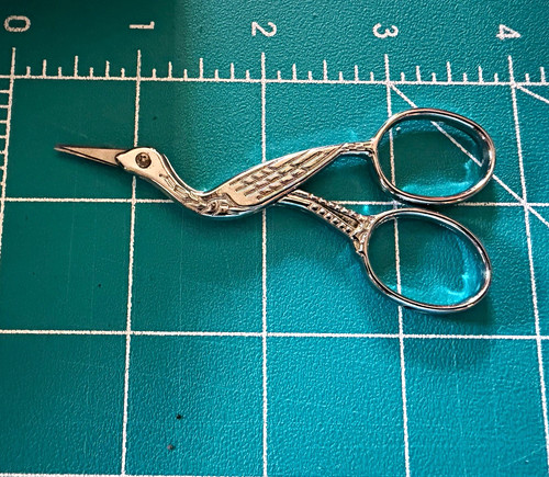 Embroidery scissors stork - embroidery,